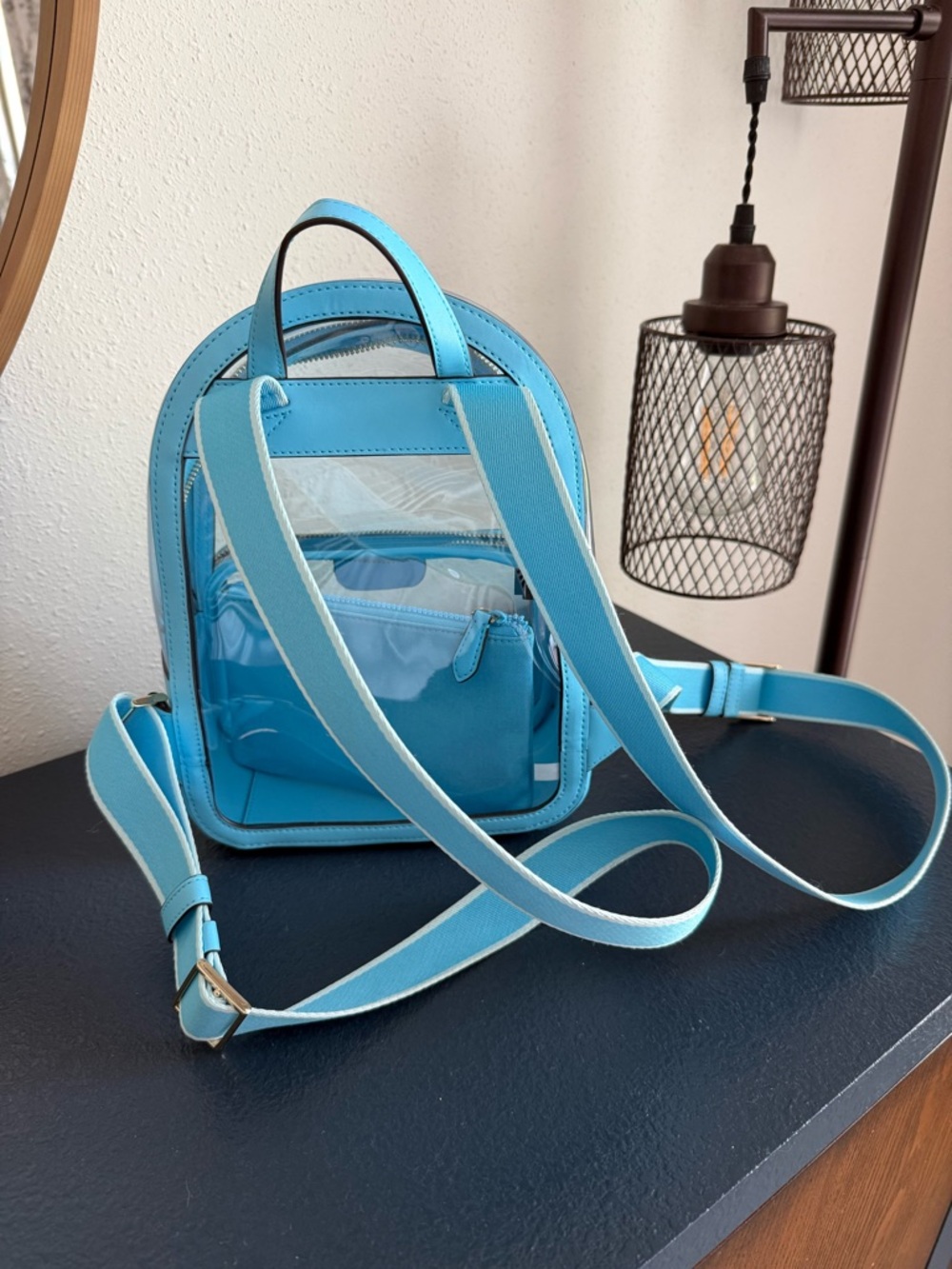 kate spade Light Blue Clear Accent Mini Backpack - Picture 4 of 5